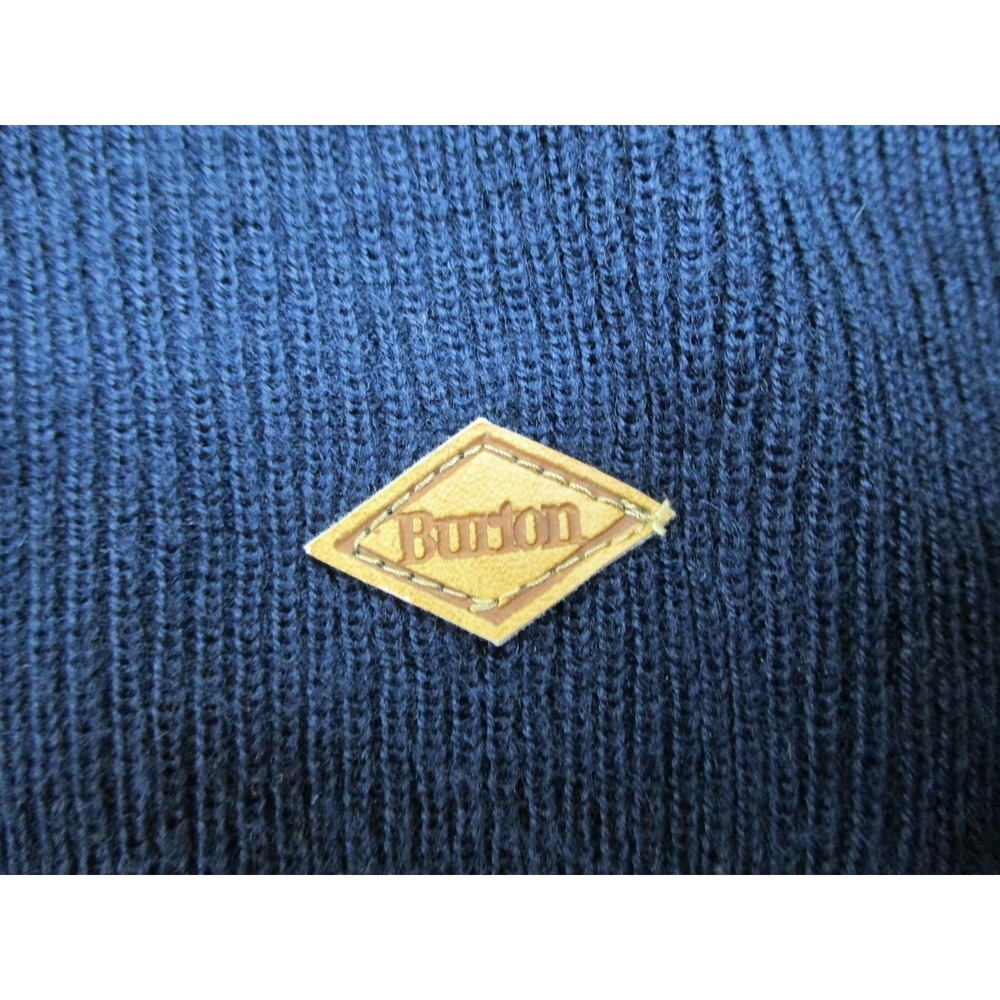 Vintage Burton Sweater Mens XL Size 54 Navy Blue V Neck Nautical Made in Italy - Picture 6 of 13